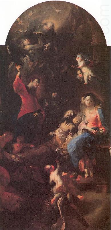 MAULBERTSCH, Franz Anton The Death of Saint Joseph china oil painting image